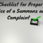 A Checklist For Proper Service of a NY Debt Collection Summons and Complaint