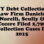 NY Debt Collection Law Firm Daniels, Norelli, Scully & Cecere Filed 2,798 Collection Cases In 2015