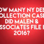 NY Debt Collection Law Firm Malen & Associates, PC Filed 5,403 Debt Collection Cases In 2016