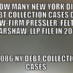 Debt Collection Law-Firm Pressler, Felt & Warshaw, LLP Filed 13,086 NY Debt Collection Cases In 2019