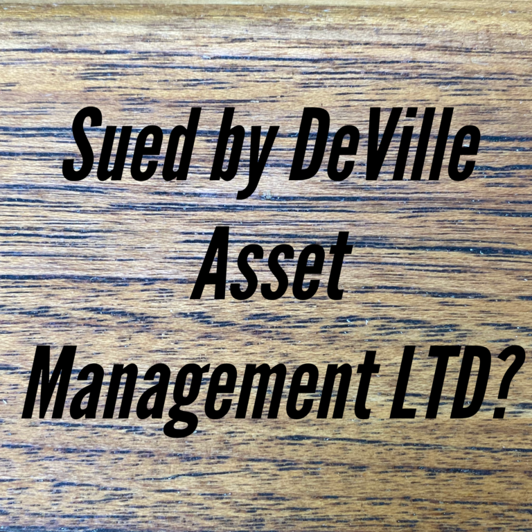 Sued By Deville Asset Management LTD In New York or New Jersey? The