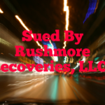 Sued By Rushmore Recoveries, LLC in New York or New Jersey?