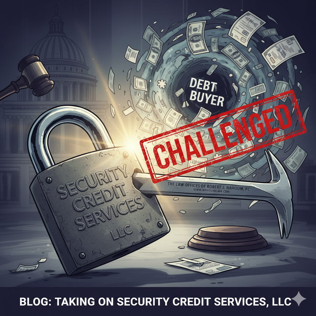Sued By Security Credit Services, LLC In New York or New Jersey?