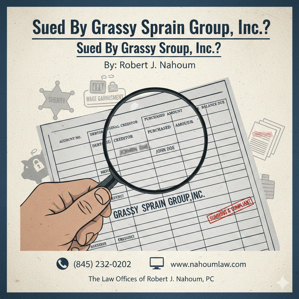 Sued By Grassy Sprain Group, Inc.?