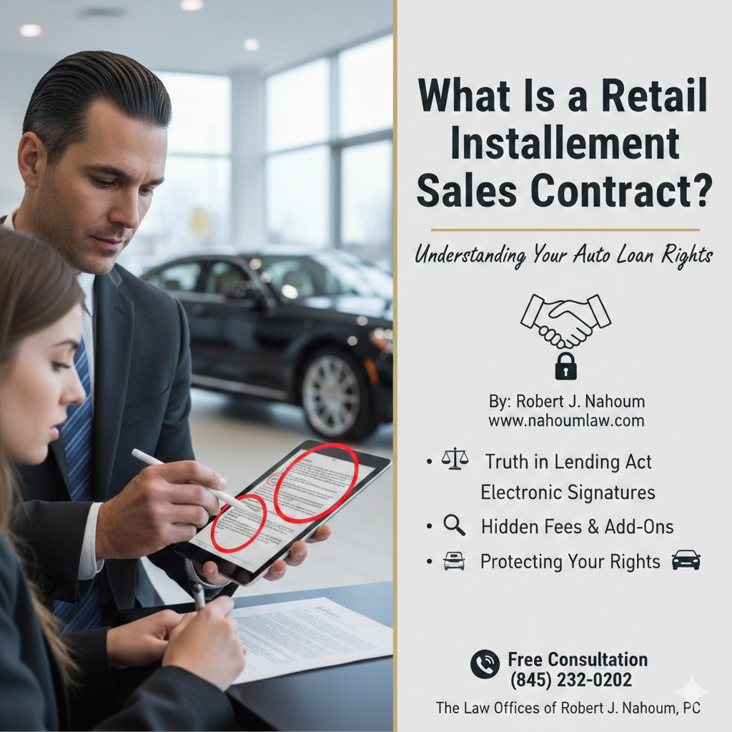 What Is a Retail Installment Sales Contract? Understanding Your Auto Loan Rights