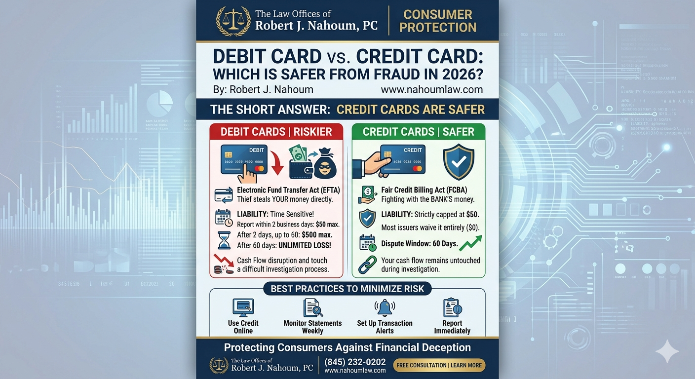 Debit Card vs. Credit Card: Which Is Safer from Fraud in 2026?