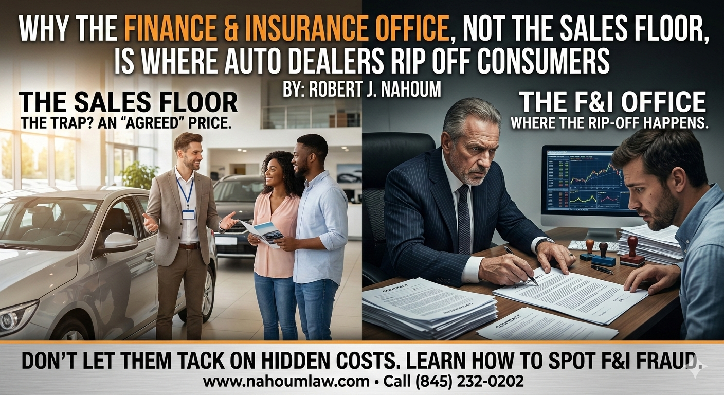 Why the Finance & Insurance Office, Not the Sales Floor, Is Where Auto Dealers Rip Off Consumers