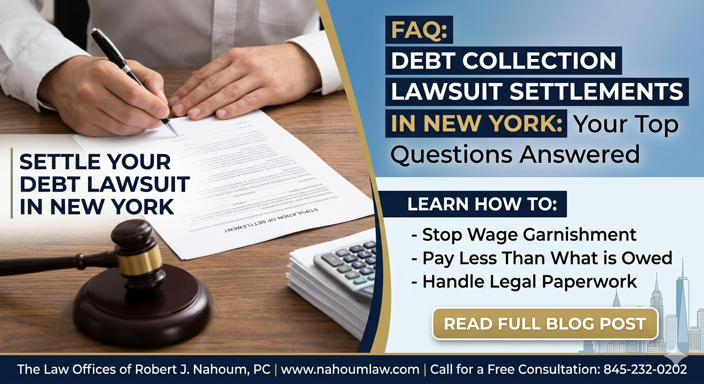 FAQ: Debt Collection Lawsuit Settlements in New York: Your Top Questions Answered