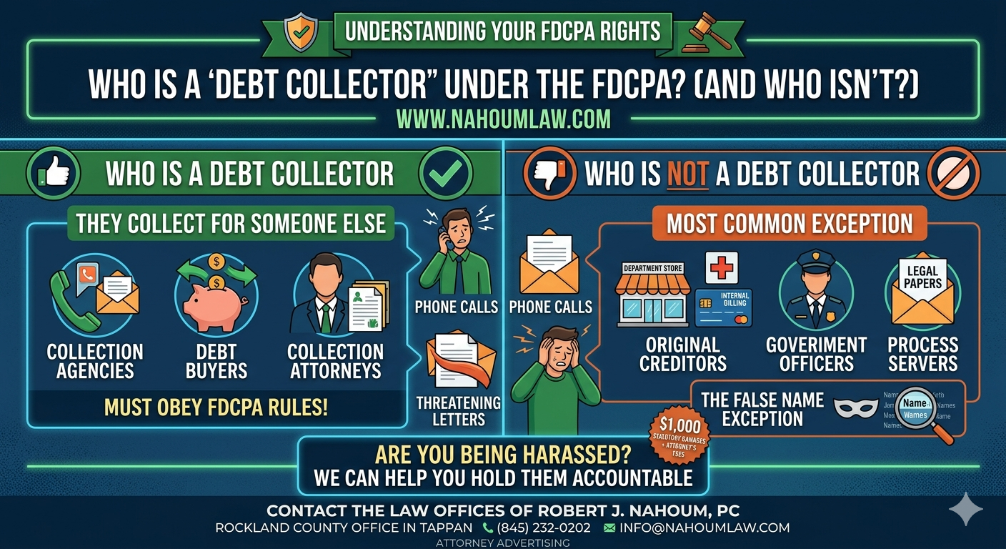 Who Is a “Debt Collector” Under the FDCPA? (And Who Isn’t?)