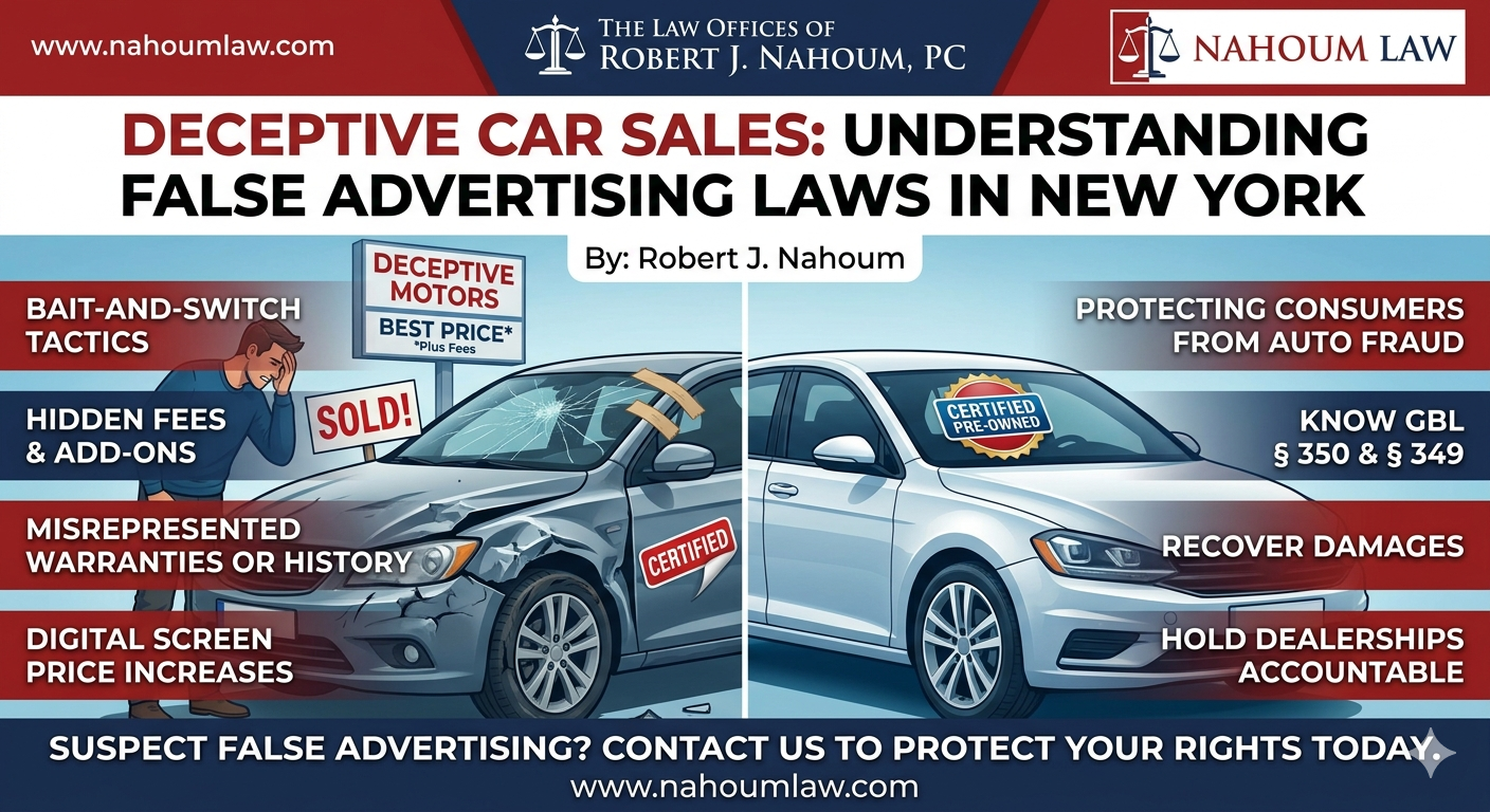 Deceptive Car Sales: Understanding False Advertising Laws in New York
