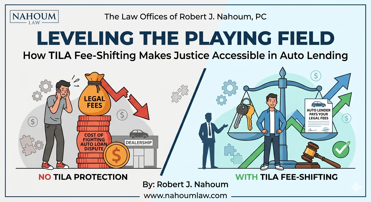 Leveling the Playing Field: How TILA Fee-Shifting Makes Justice Accessible in Auto Lending