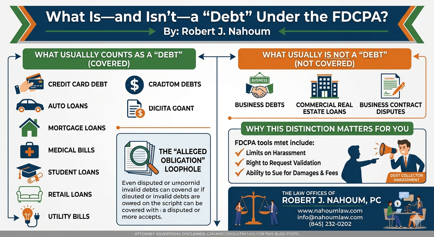 What Is—and Isn’t—a “Debt” Under the FDCPA?