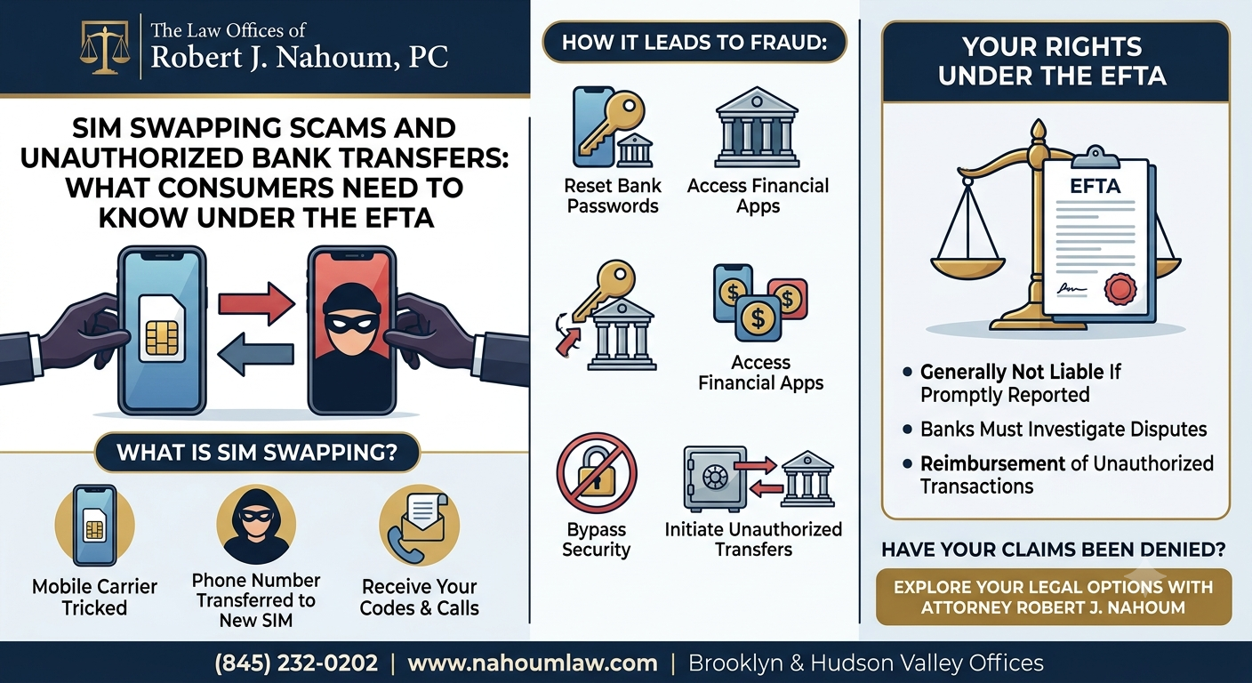 SIM Swapping Scams and Unauthorized Bank Transfers: What Consumers Need to Know Under the EFTA