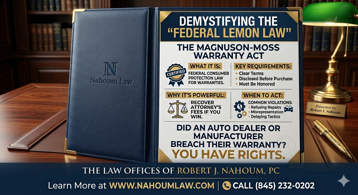 The “Federal Lemon Law” What Is the Magnuson-Moss Warranty Act and How Does It Impact Auto Sales