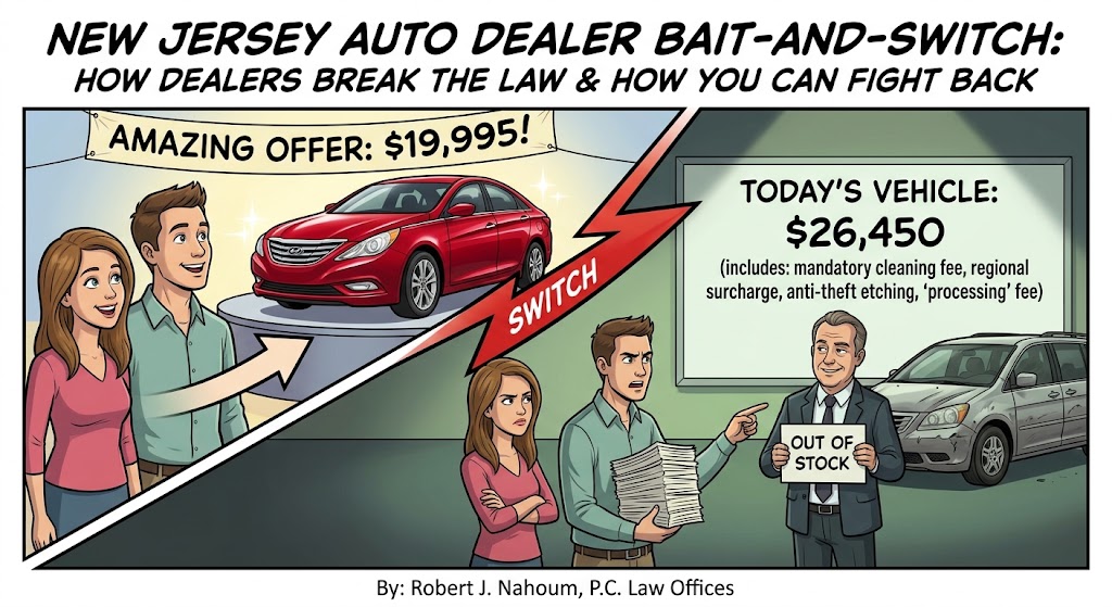 New Jersey Auto Dealer Bait-and-Switch: How Dealers Break the Law and How You Can Fight Back
