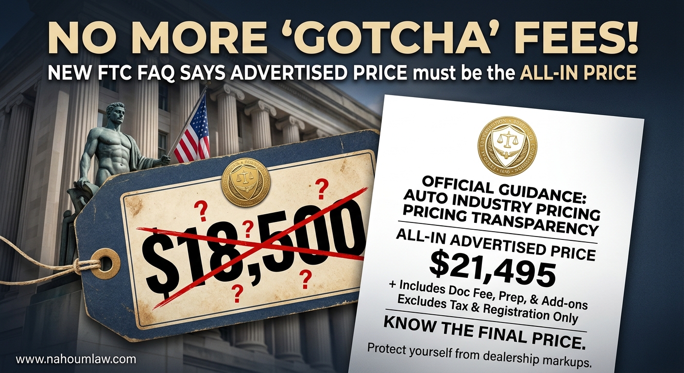 What the FTC’s New Auto Dealer Pricing Transparency Guidance Means for You