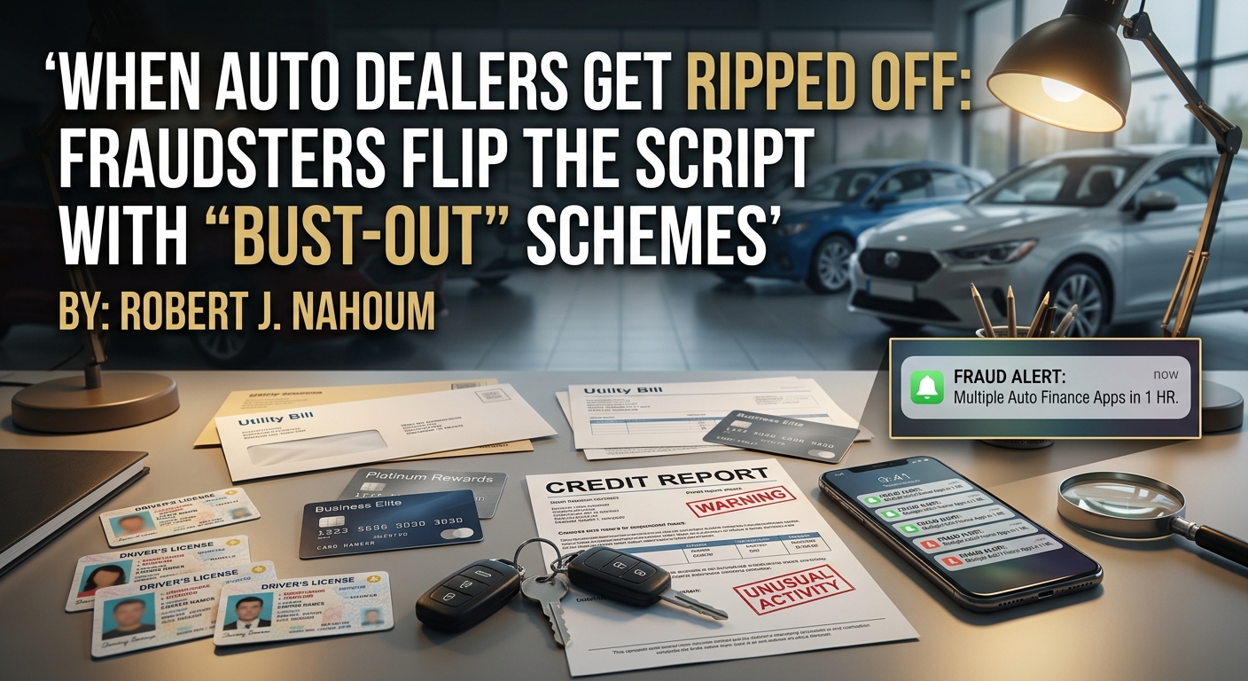 When Auto Dealers Get Ripped Off: Fraudsters Flip the Script With “Bust-Out” Schemes